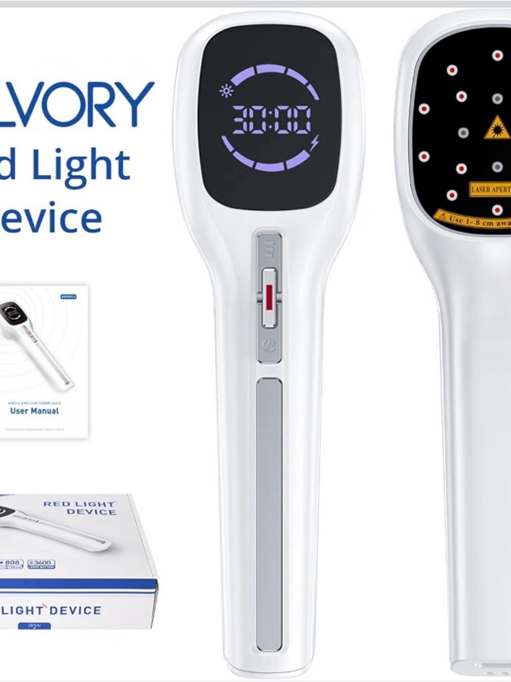 LED Handheld Laser Therapy Device - White - Picture 5 of 7